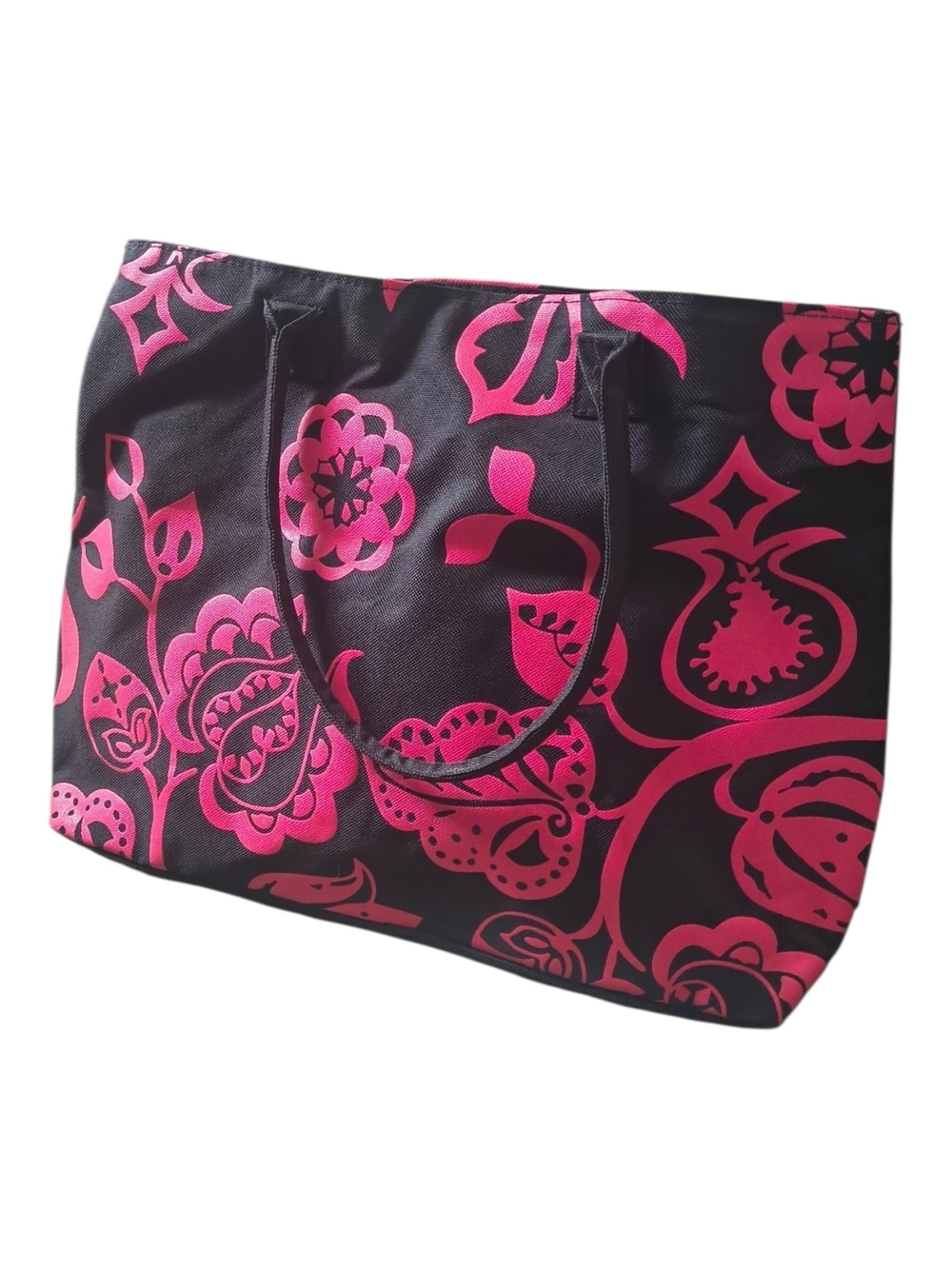 Designers at Debenhams Tote Bag Red Black Floral Shopper Carryall Travel Beach